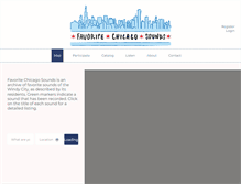 Tablet Screenshot of favoritechicagosounds.com